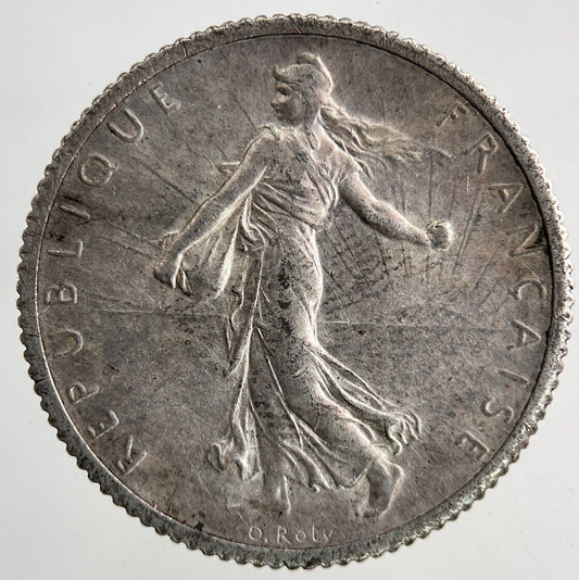 1917 France 1 Franc Silver Coin | Very High Grade