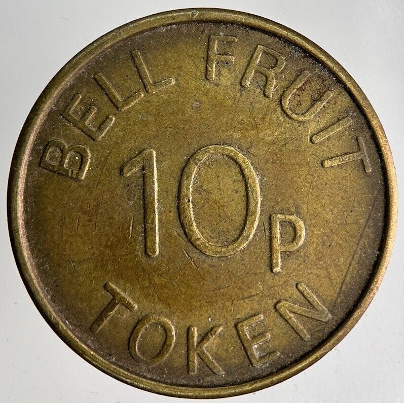 Old Retro British Bell Fruit 10p Token Coin | Fine Collectable Grade