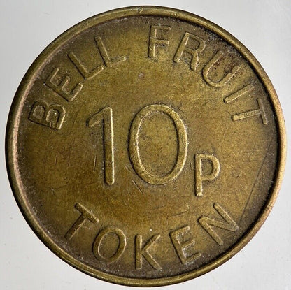Old Retro British Bell Fruit 10p Token Coin | Fine Collectable Grade