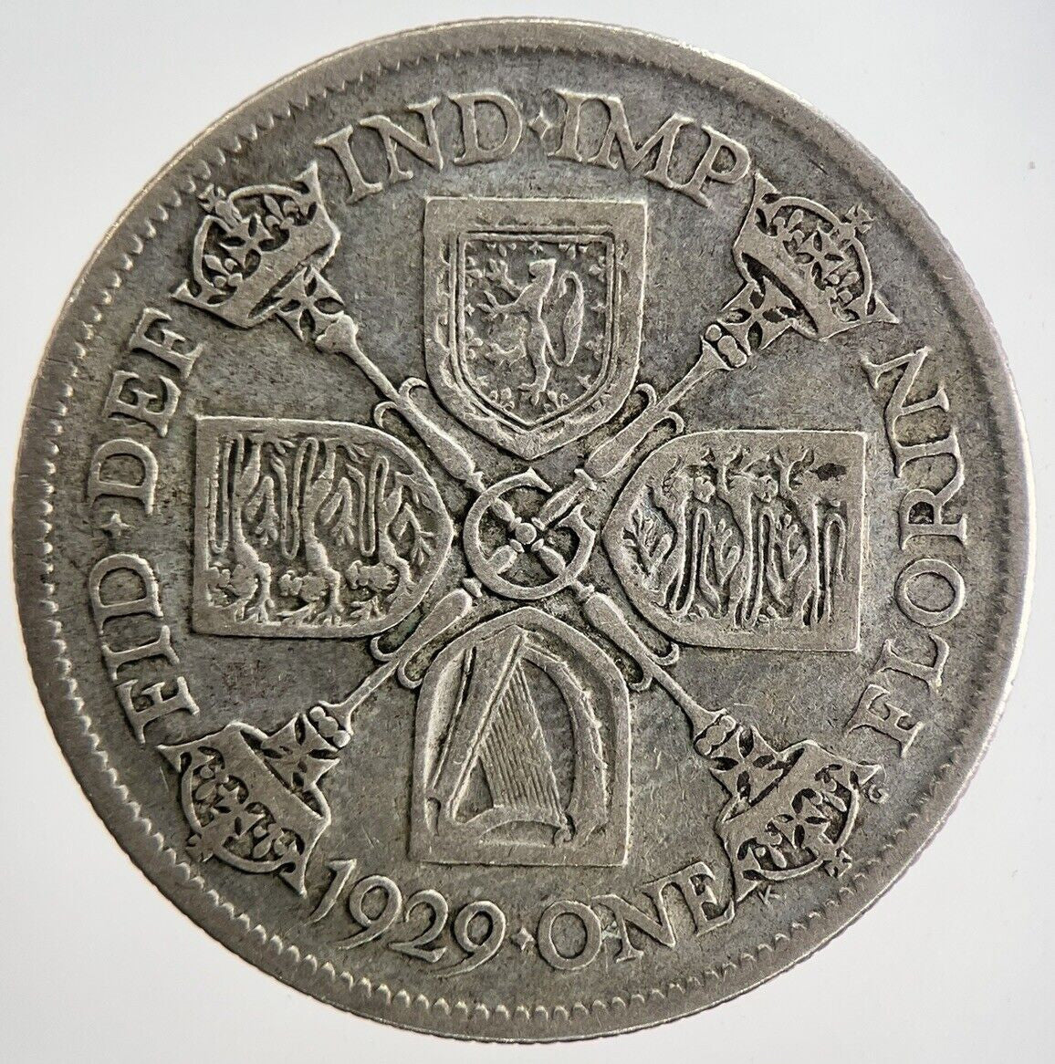 1929 George V Florin Silver Coin | Fine Collectable Grade