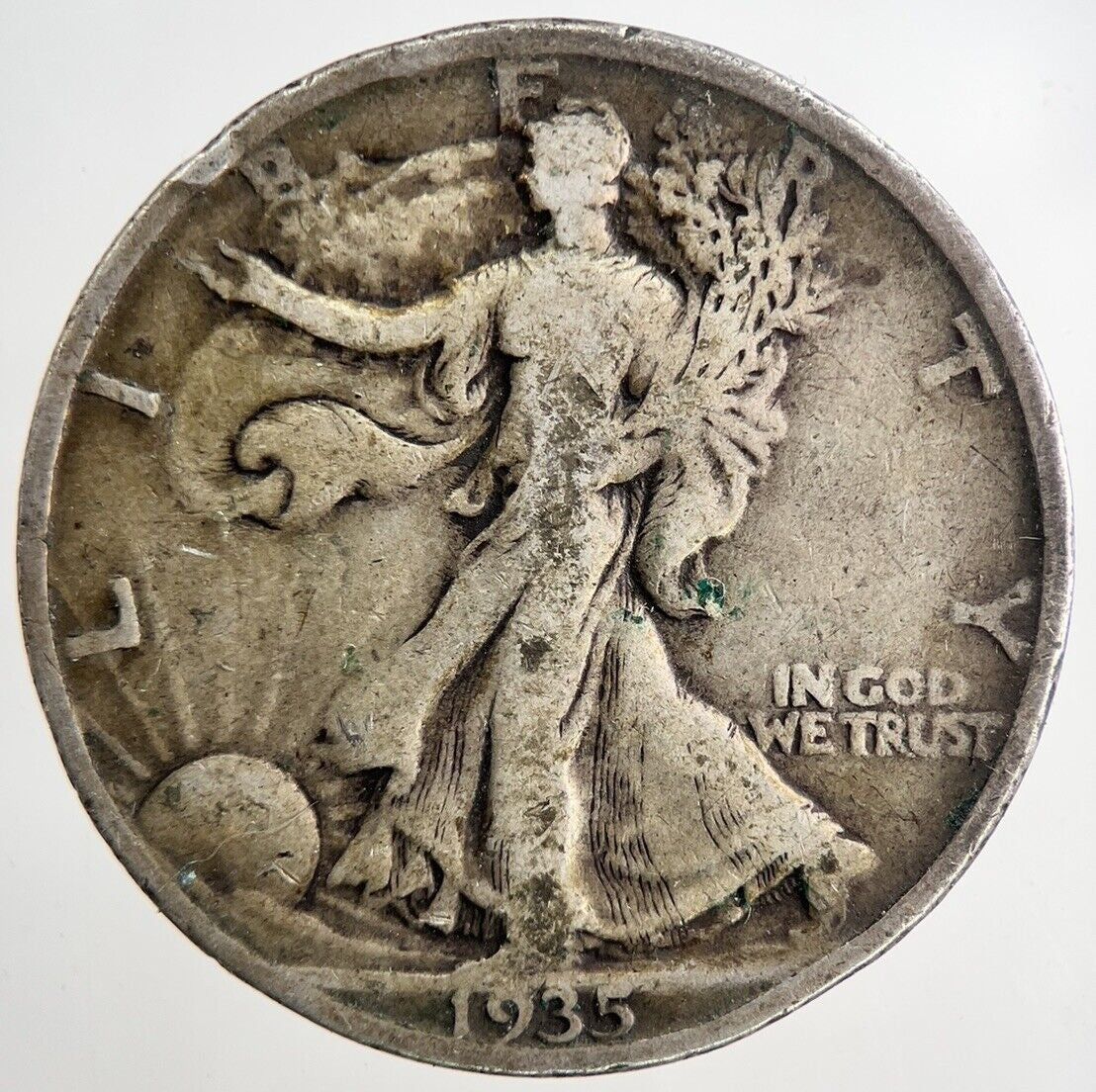 1935 - D US Liberty Half Dollar Silver Coin | Fine Collectable Grade | a9276