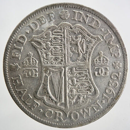 1932 George V Half - Crown Silver Coin | Fine Collectable Grade