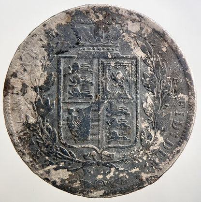1885 Victoria Half - Crown Silver Coin | Fair Grade | a2705