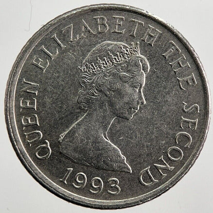 1993 Jersey 5p 5 Five - Pence Coin | Very High Grade | a4982