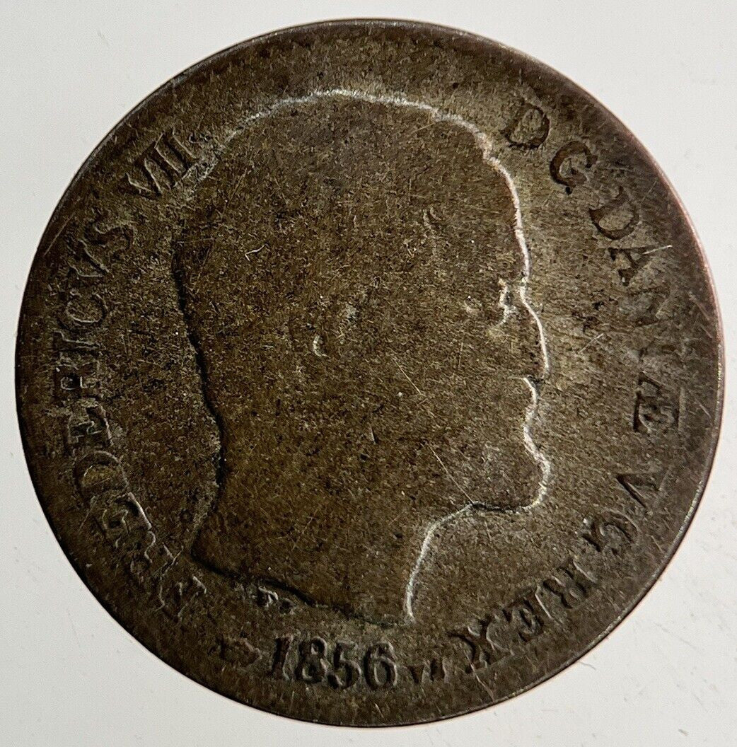 1856 Denmark 4 Skilling Silver Coin | Collectable Grade