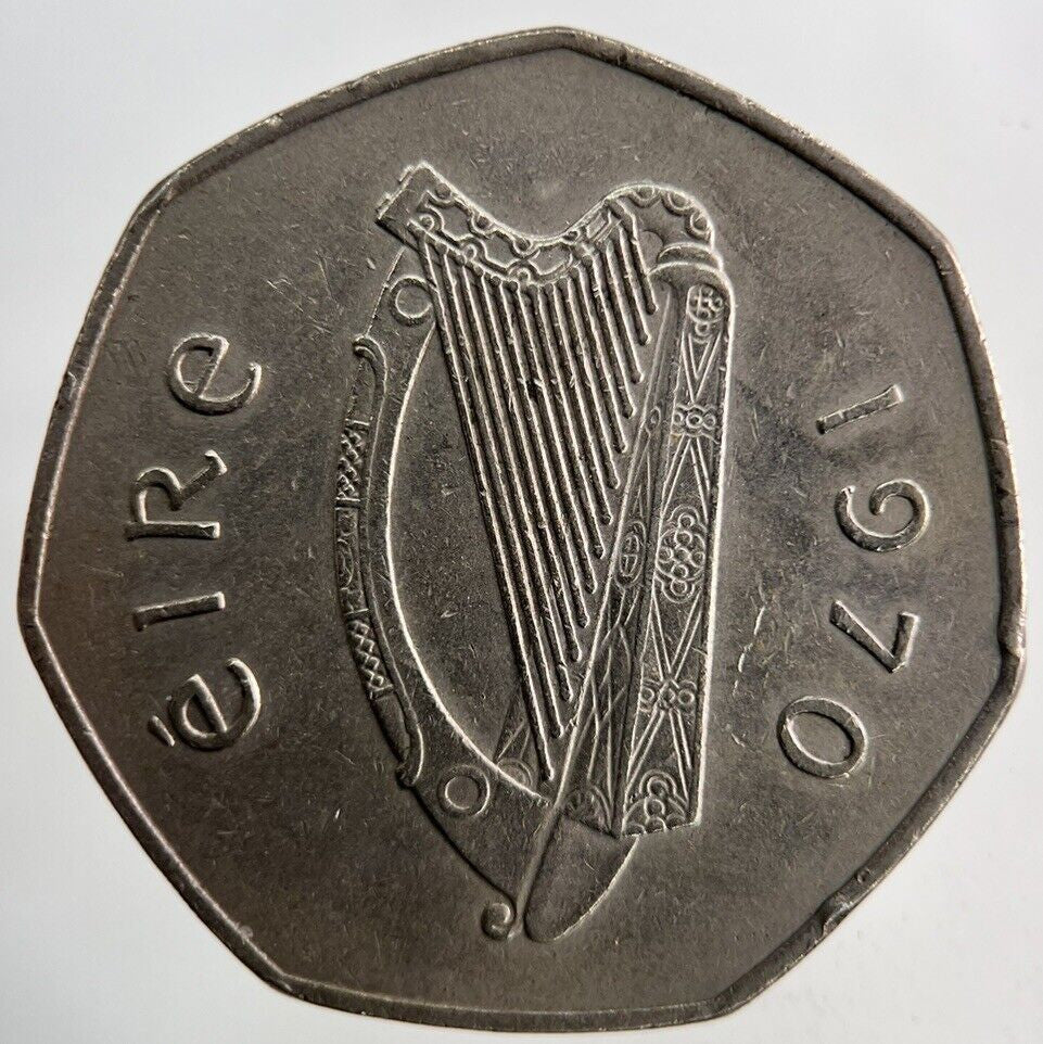1970 Irish 50p Fifty - Pence Coin | Very High Grade