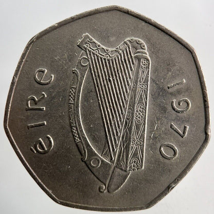 1970 Irish 50p Fifty - Pence Coin | Very High Grade