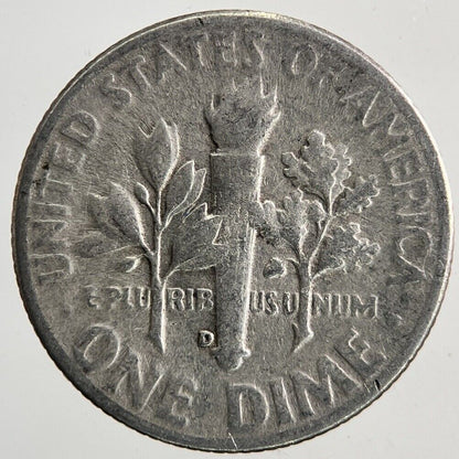 1948 - D US USA Roosevelt Dime Silver Coin | Collectable Grade