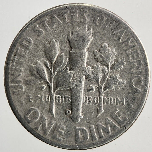 1948 - D US USA Roosevelt Dime Silver Coin | Collectable Grade