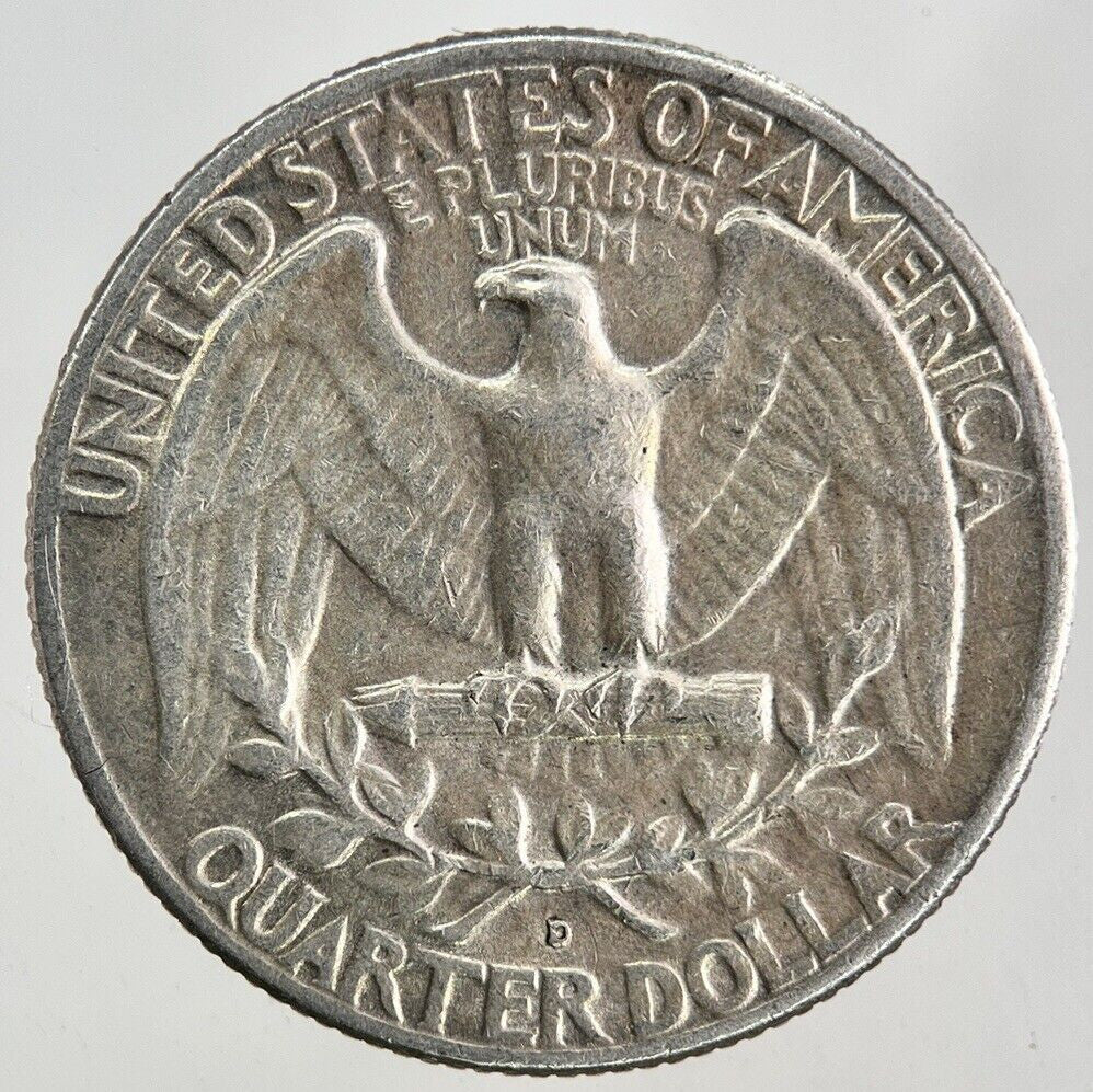 1963 - D US USA Quarter Dollar Silver Coin | Fine Collectable Grade