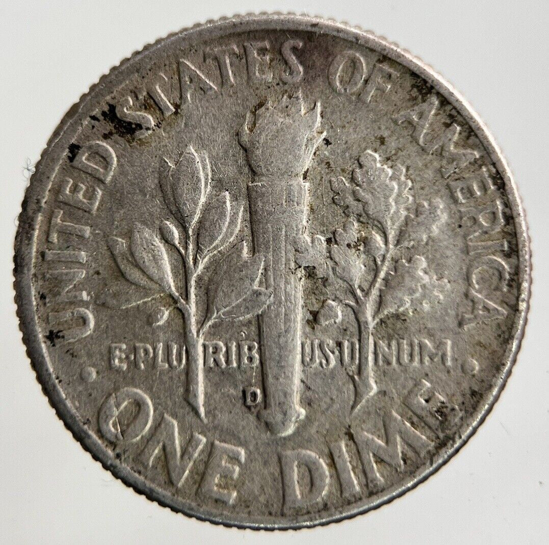 1964 - D US USA Roosevelt One Dime Silver Coin | Fine Collectable Grade