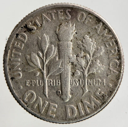 1964 - D US USA Roosevelt One Dime Silver Coin | Fine Collectable Grade