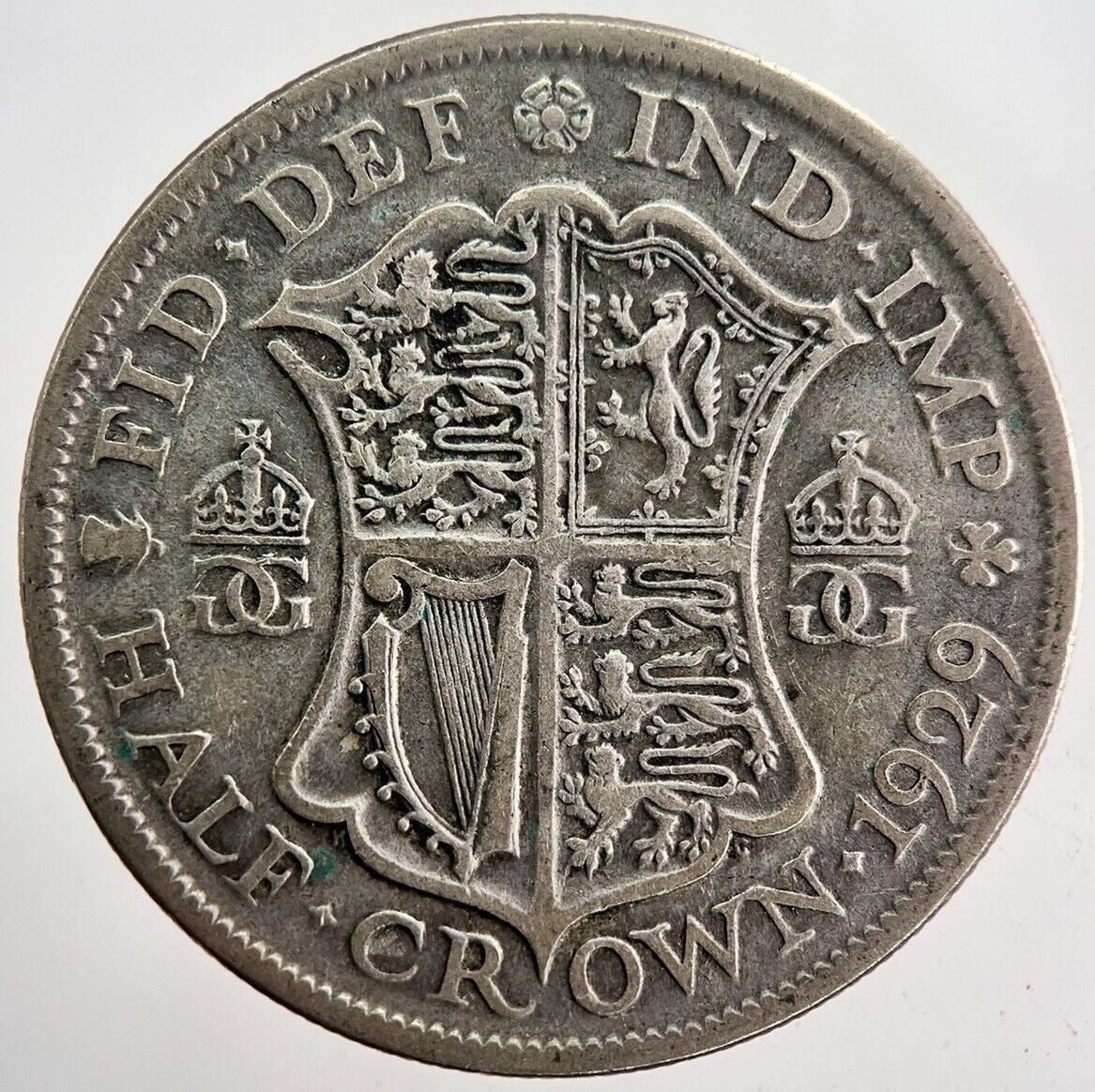 1929 George V Half - Crown Silver Coin | Fine Collectable Grade | a5912