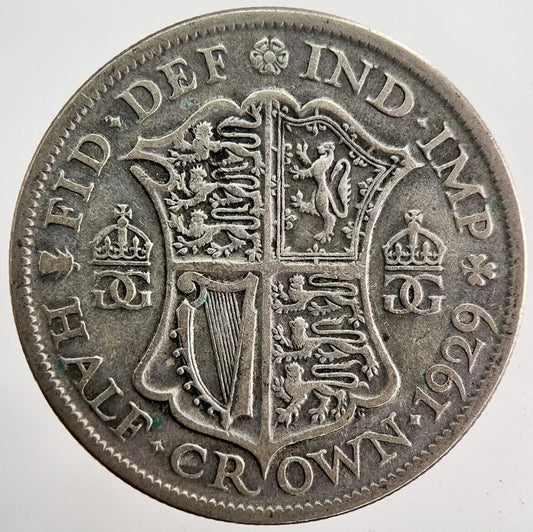 1929 George V Half - Crown Silver Coin | Fine Collectable Grade | a5912