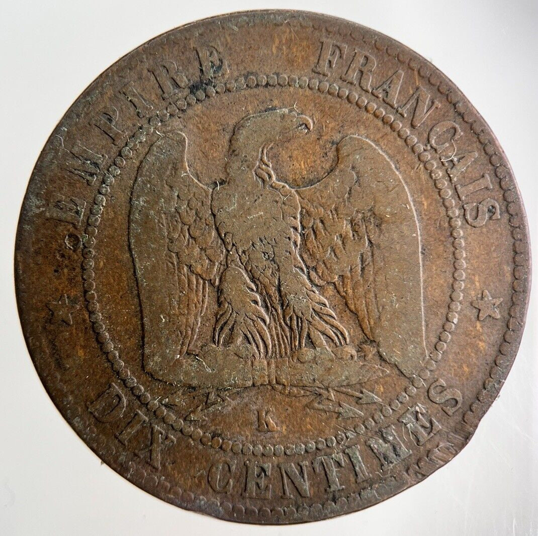 1861 France 10 Centimes Coin | Collectable Grade