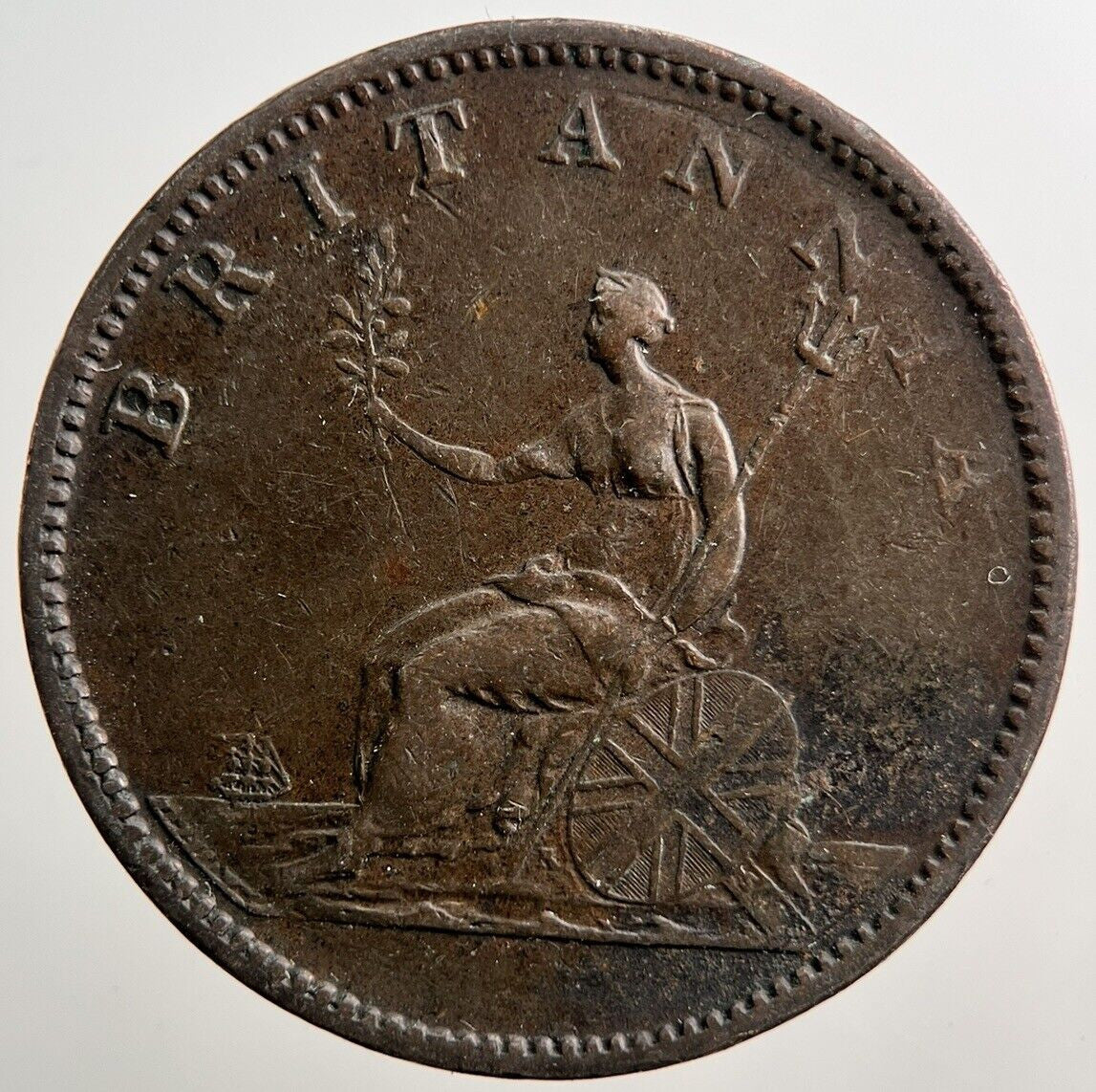 1806 George III 3rd Half - Penny Coin | Fine Collectable Grade | a3838