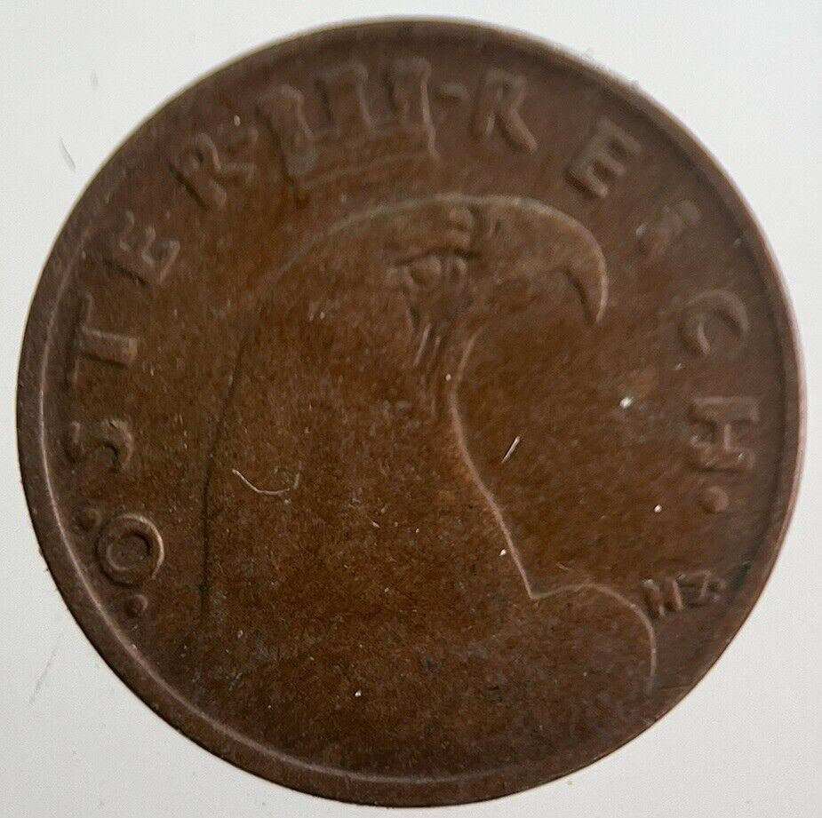 1938 Austria 1 One Groschen Coin | Collectable Grade | a7624
