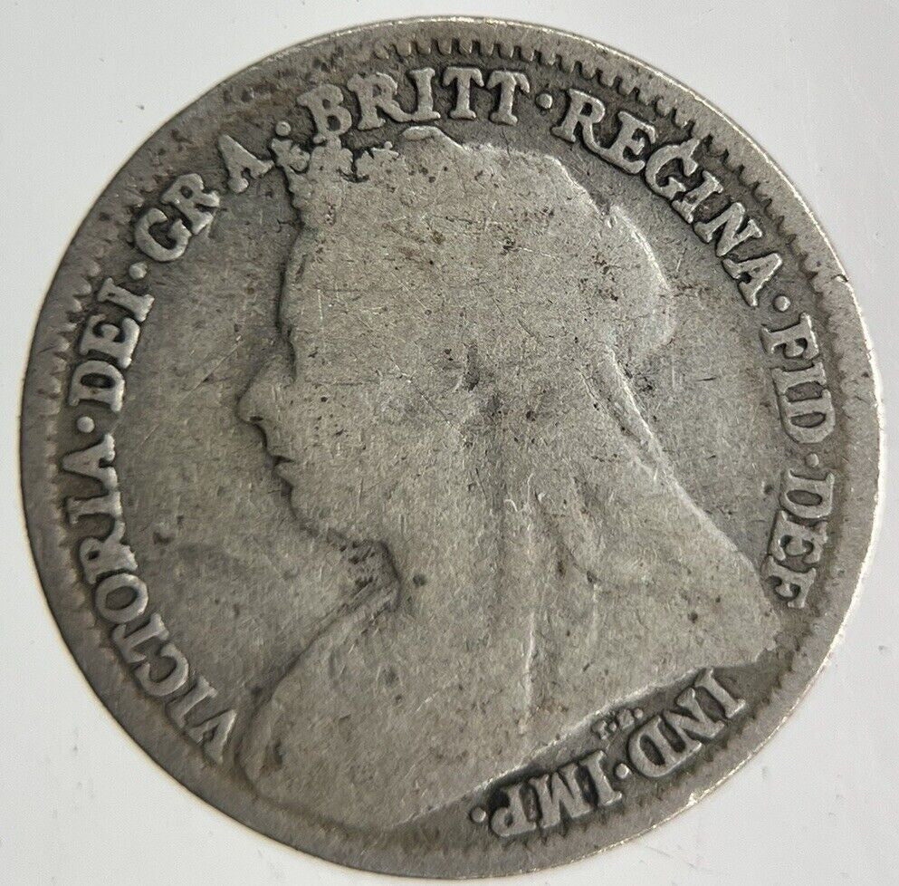 1896 Victoria Threepence Silver Coin | Collectable Grade