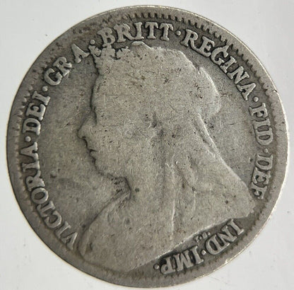 1896 Victoria Threepence Silver Coin | Collectable Grade