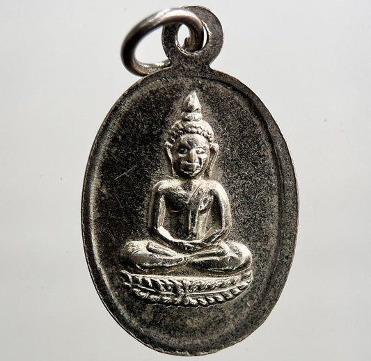 Thailand Old Thai Buddha Necklace Charm Pendant Amulet | Height 2.2cm