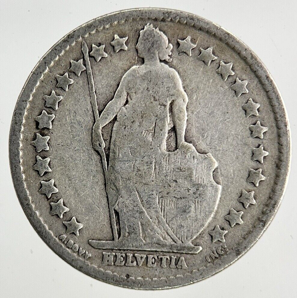 1907 Switzerland Swiss 1/2 Half Franc Silver Coin | Collectable Grade