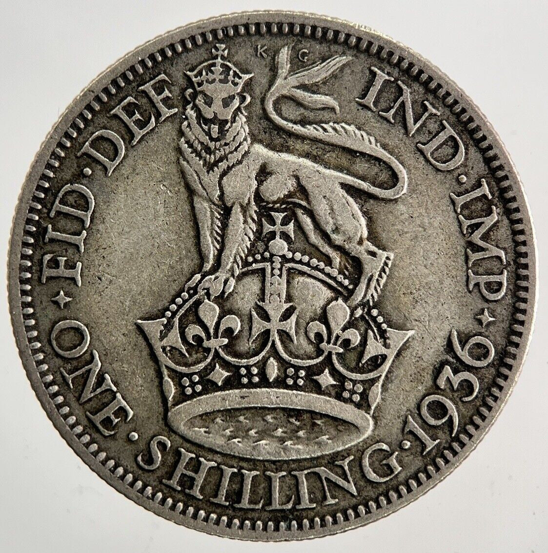 1936 George V Shilling Silver Coin | Fine Collectable Grade