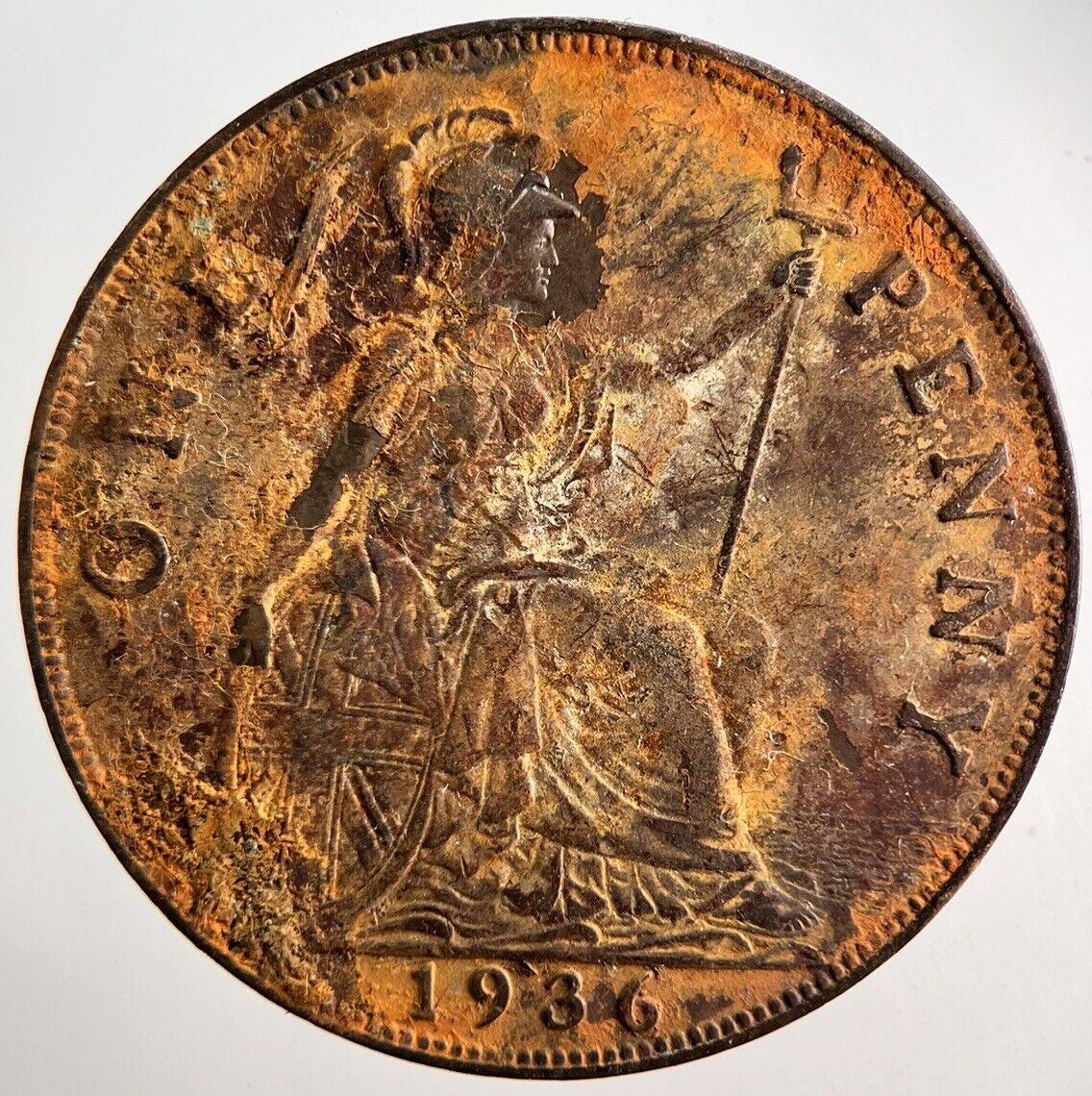 1936 George V One Penny Coin | Fine Collectable Grade