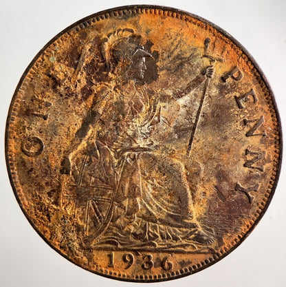 1936 George V One Penny Coin | Fine Collectable Grade