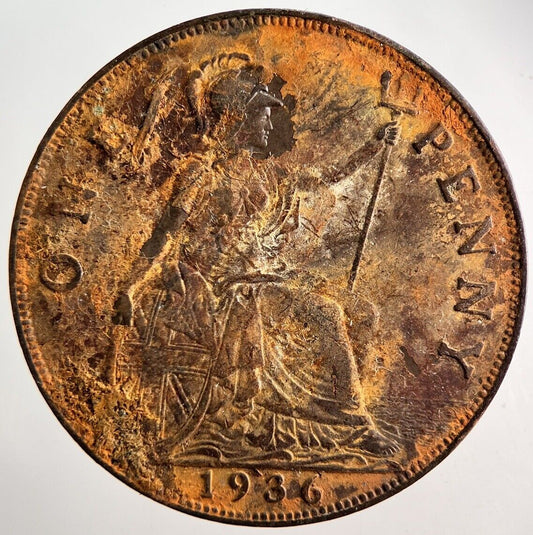 1936 George V One Penny Coin | Fine Collectable Grade