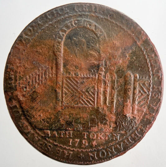 1794 Bath Somerset Half-Penny Token | Collectable Grade | a6544