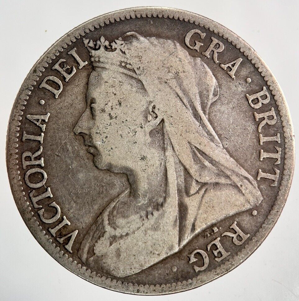 1897 Victoria Half - Crown Silver Coin | Fine Collectable Grade