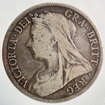 1897 Victoria Half - Crown Silver Coin | Fine Collectable Grade