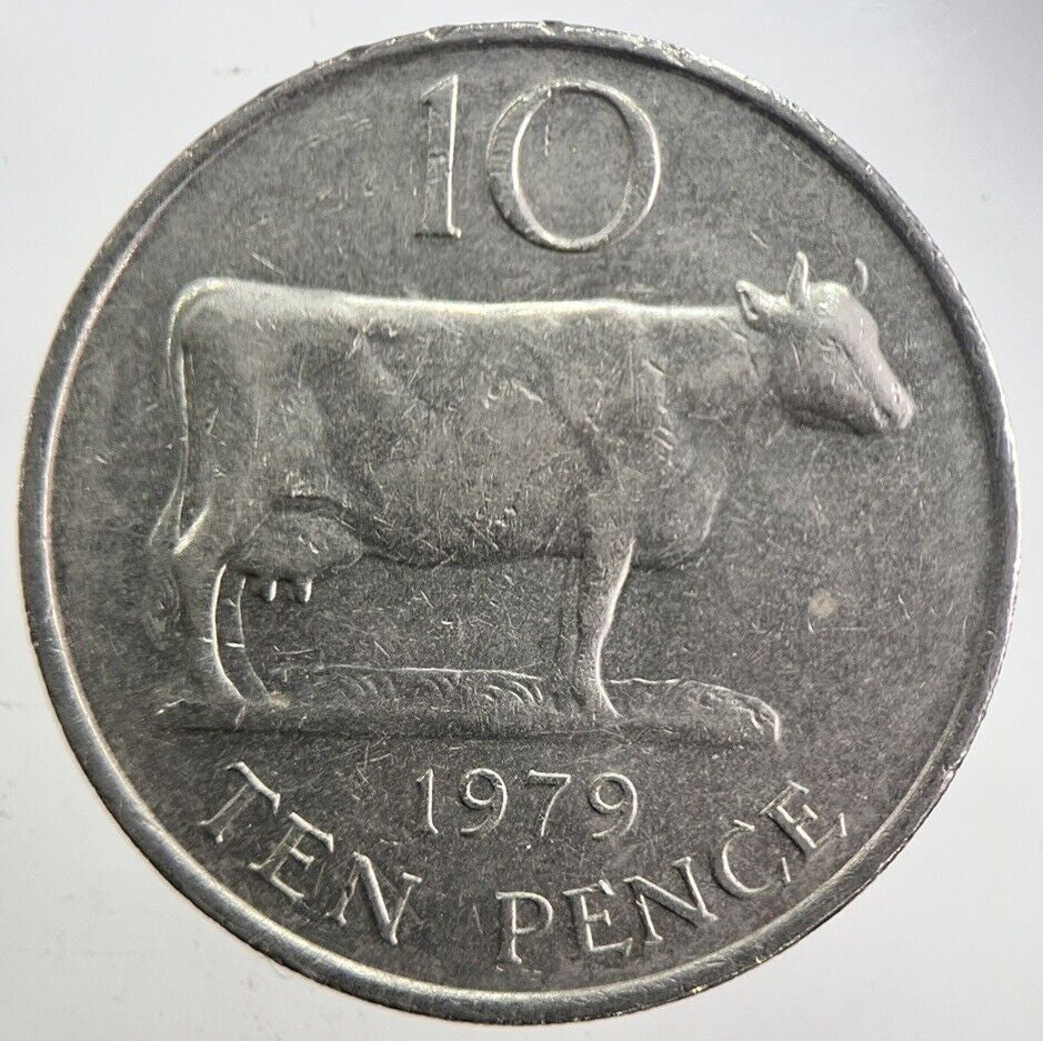 1979 Jersey 10p 10 Ten - Pence Coin | Very High Grade | a4909