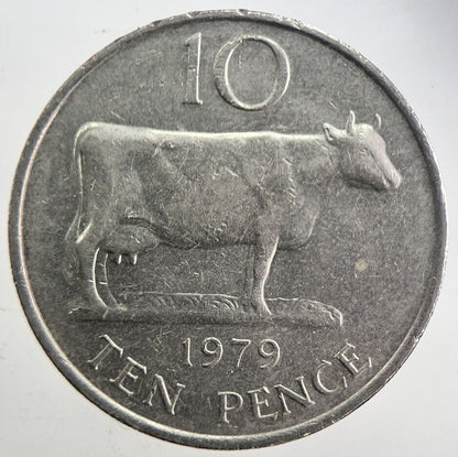 1979 Jersey 10p 10 Ten - Pence Coin | Very High Grade | a4909