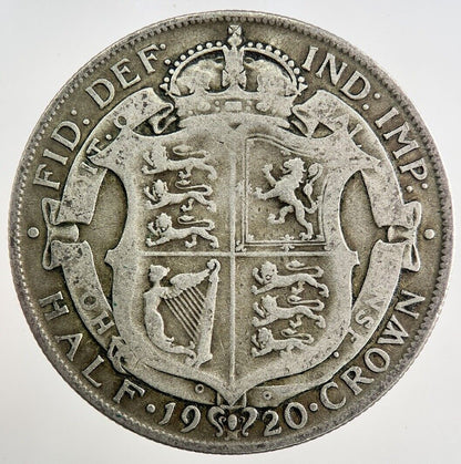 1920 George V Half - Crown Silver Coin | Collectable Grade | a8119
