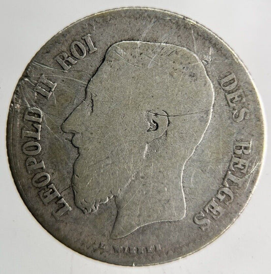 1867 Belgium 1 Franc Silver Coin | Collectable Grade