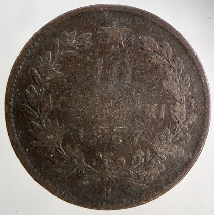 1867 Italy 10 Centesimi Coin | Collectable Grade