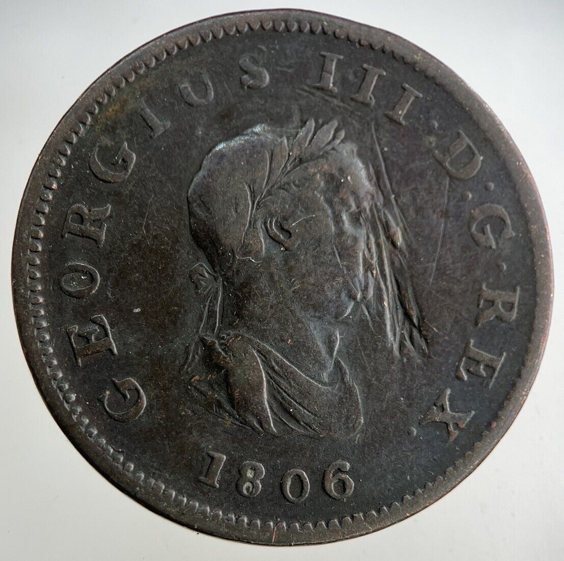 1806 George III 3rd Half - Penny Coin | Collectable Grade