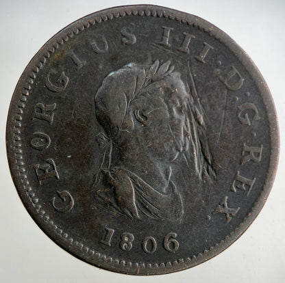 1806 George III 3rd Half - Penny Coin | Collectable Grade