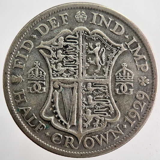 1929 George V Half-Crown Silver Coin | Fine Collectable Grade | a5912
