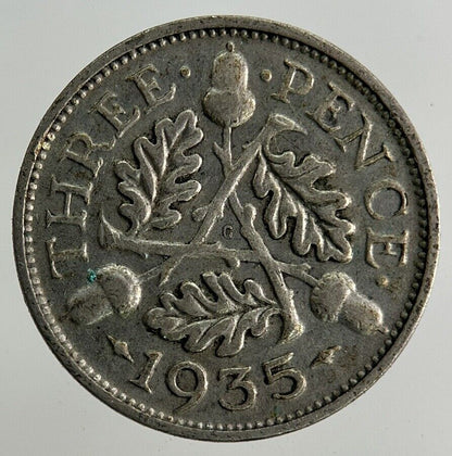1935 George V Threepence Silver Coin | Collectable Grade