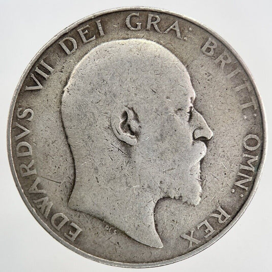 1908 Edward VII Half - Crown Silver Coin | Fine Collectable Grade