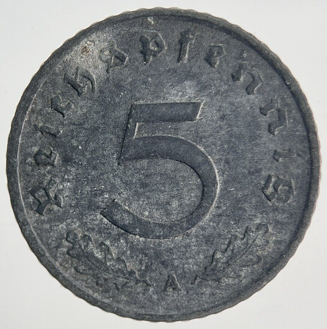 1943 - A Germany Nazi 5 Pfennig Coin | Fine Collectable Grade | a1903