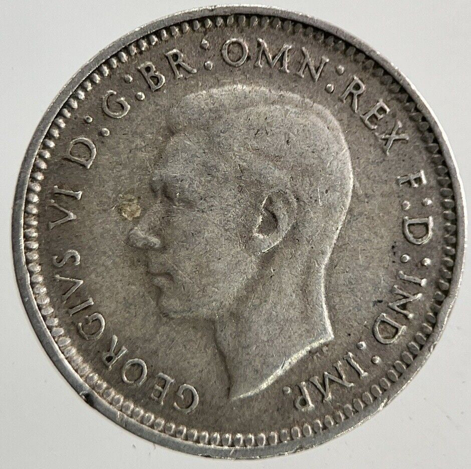 1944 - S Australia Threepence Silver Coin | Fine Collectable Grade