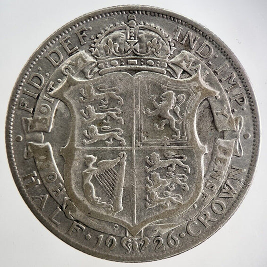 1926 George V Half - Crown Silver Coin | Fine Collectable Grade