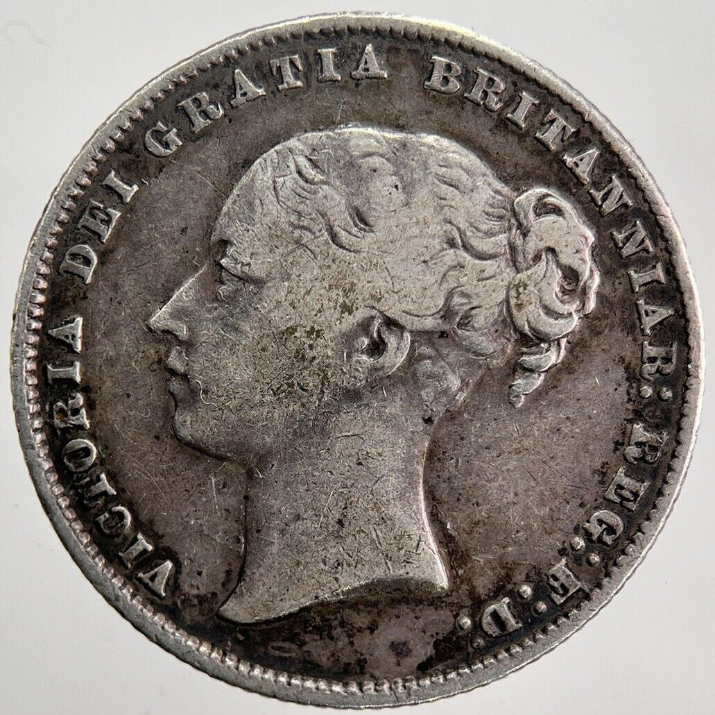 1859 Victoria Shilling Silver Coin | Fine Collectable Grade | a5892