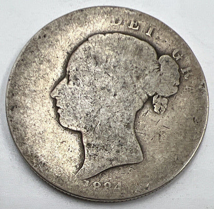 1884 Victoria Half-Crown | British Silver Coin | Fair Grade | a1221