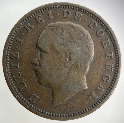 1883 Portugal XX 20 Reis Coin | Fine Collectable Grade