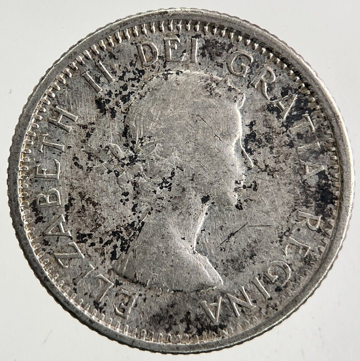 1964 Canada 10 Cents Silver Coin | Fine Collectable Grade