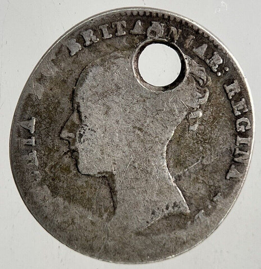 British Victoria Four - Pence Groat Silver Coin | Fair Grade